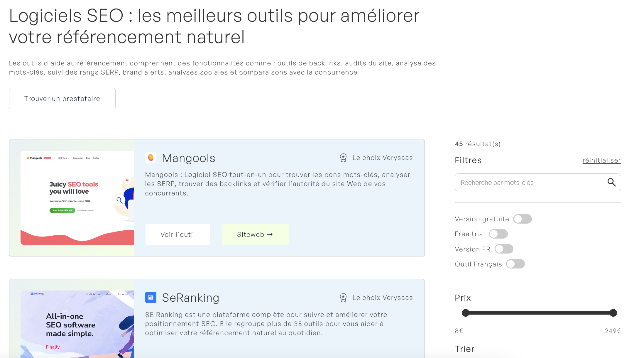 Analyse SEO : outils 2024